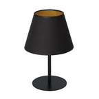 lampka gab. Arden H 34 black, cone shade dia 130/200, h 150 black/gold 1xE27