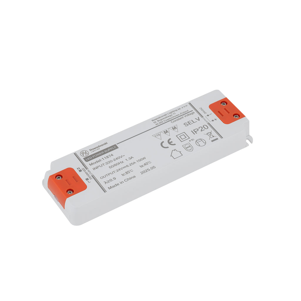 Nowodvorski Zasilacz 24V DC, 150W, POWER SUPPLY 150W 24 - Tworzywo sztuczne - Biały 11874