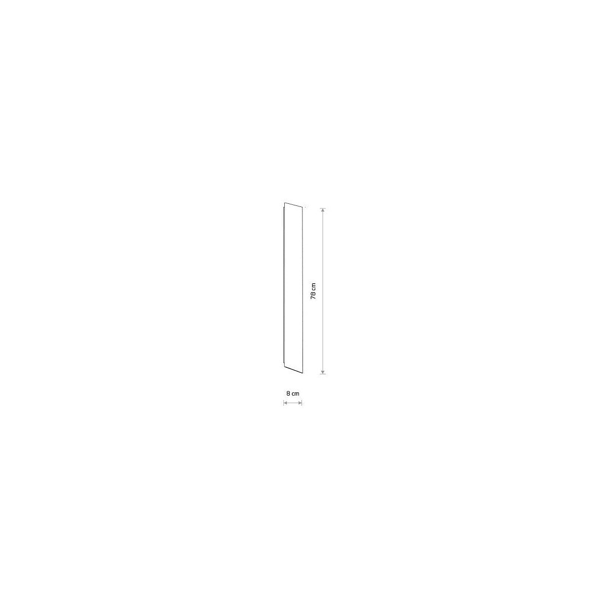Nowodvorski Kinkiet COMMA LED S 19W 220-230 50/60 - Stal lakierowana - Czarny 11876