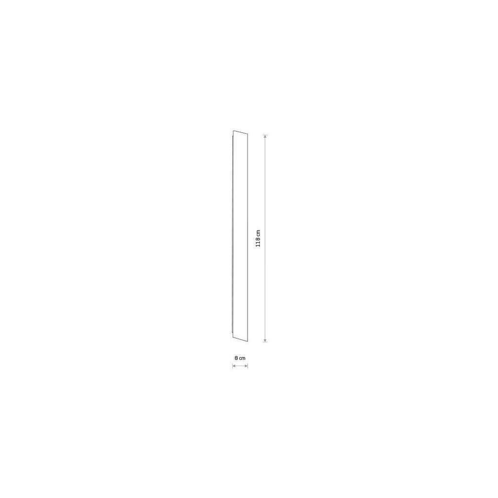 Nowodvorski Kinkiet COMMA LED M 25W 220-230 50/60 - Stal lakierowana - Biały 11883