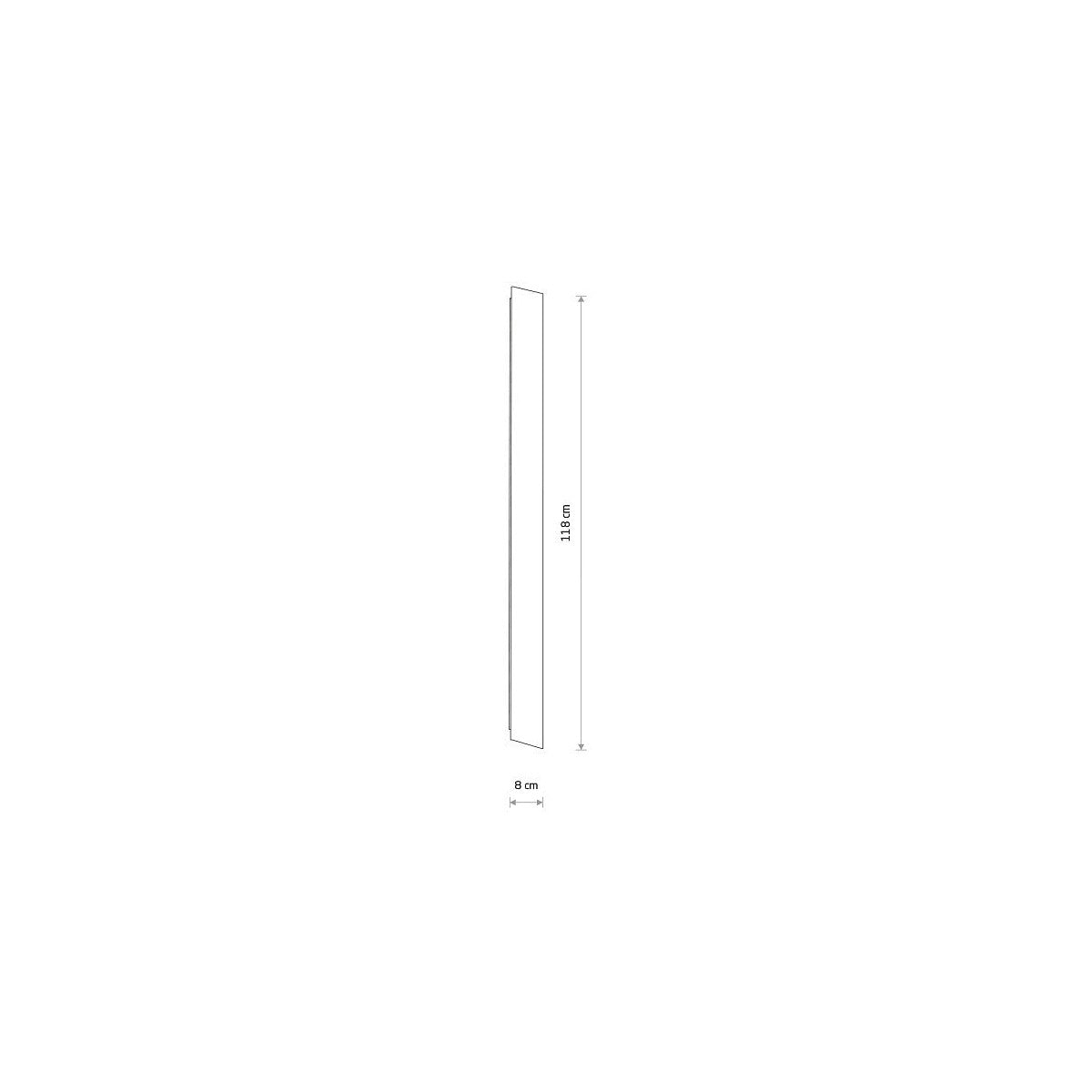 Nowodvorski Kinkiet COMMA LED M 25W 220-230 50/60 - Stal lakierowana - Biały 11883