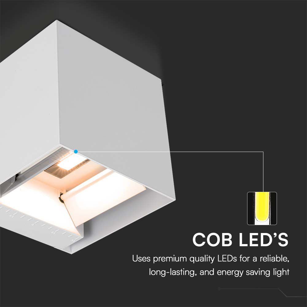 9W Lampa ogrodowa LED / Bateria: Li-ion2600mA / Barwa: 4000K / Obudowa: Biały