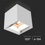 9W Lampa ogrodowa LED / Bateria: Li-ion2600mA / Barwa: 4000K / Obudowa: Biały