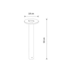 Nowodvorski Lampa stojąca AXION LED 8W 220-230 50/60 IP65 - Aluminium lakierowane - Grafitowy 11938