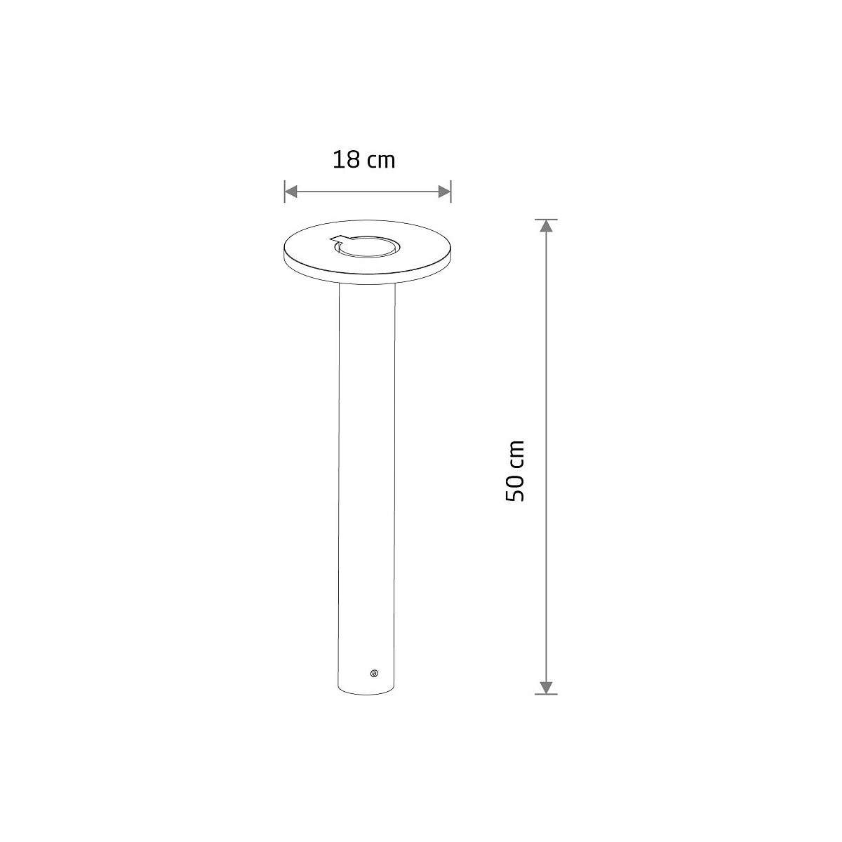 Nowodvorski Lampa stojąca AXION LED 8W 220-230 50/60 IP65 - Aluminium lakierowane - Grafitowy 11938