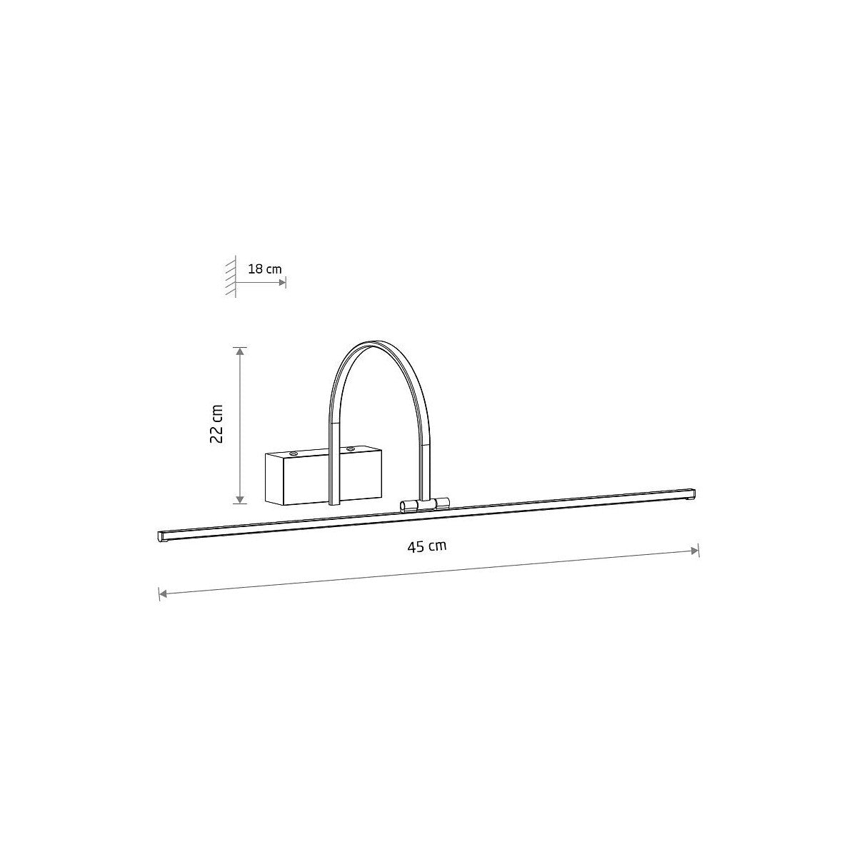 Nowodvorski Kinkiet ARTLINE LED 4W 220-230 50/60 - Aluminium lakierowane - Biały 11955