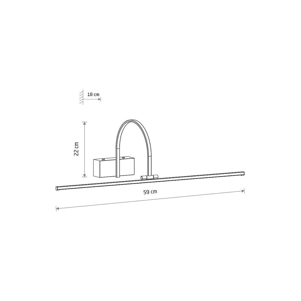 Nowodvorski Kinkiet ARTLINE LED 6W 220-230 50/60 - Aluminium lakierowane - Biały 11956