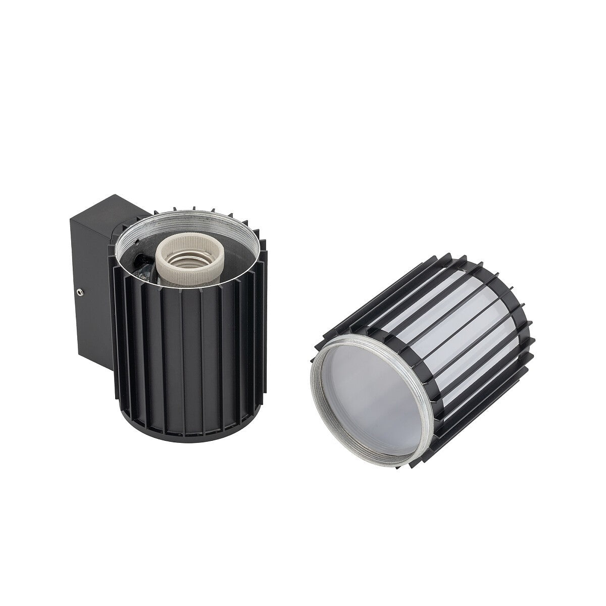 Nowodvorski Lampa ścienna natynkowa SHIRA max 25 only LED 220-230 50/60 IP54 - Aluminium lakierowane - Czarny 11962