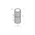 Nowodvorski Lampa ścienna natynkowa SHIRA max 25 only LED 220-230 50/60 IP54 - Aluminium lakierowane - Czarny 11962