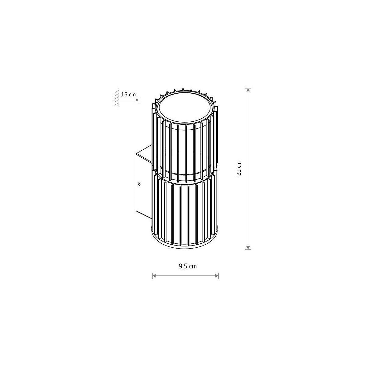 Nowodvorski Lampa ścienna natynkowa SHIRA max 25 only LED 220-230 50/60 IP54 - Aluminium lakierowane - Czarny 11962