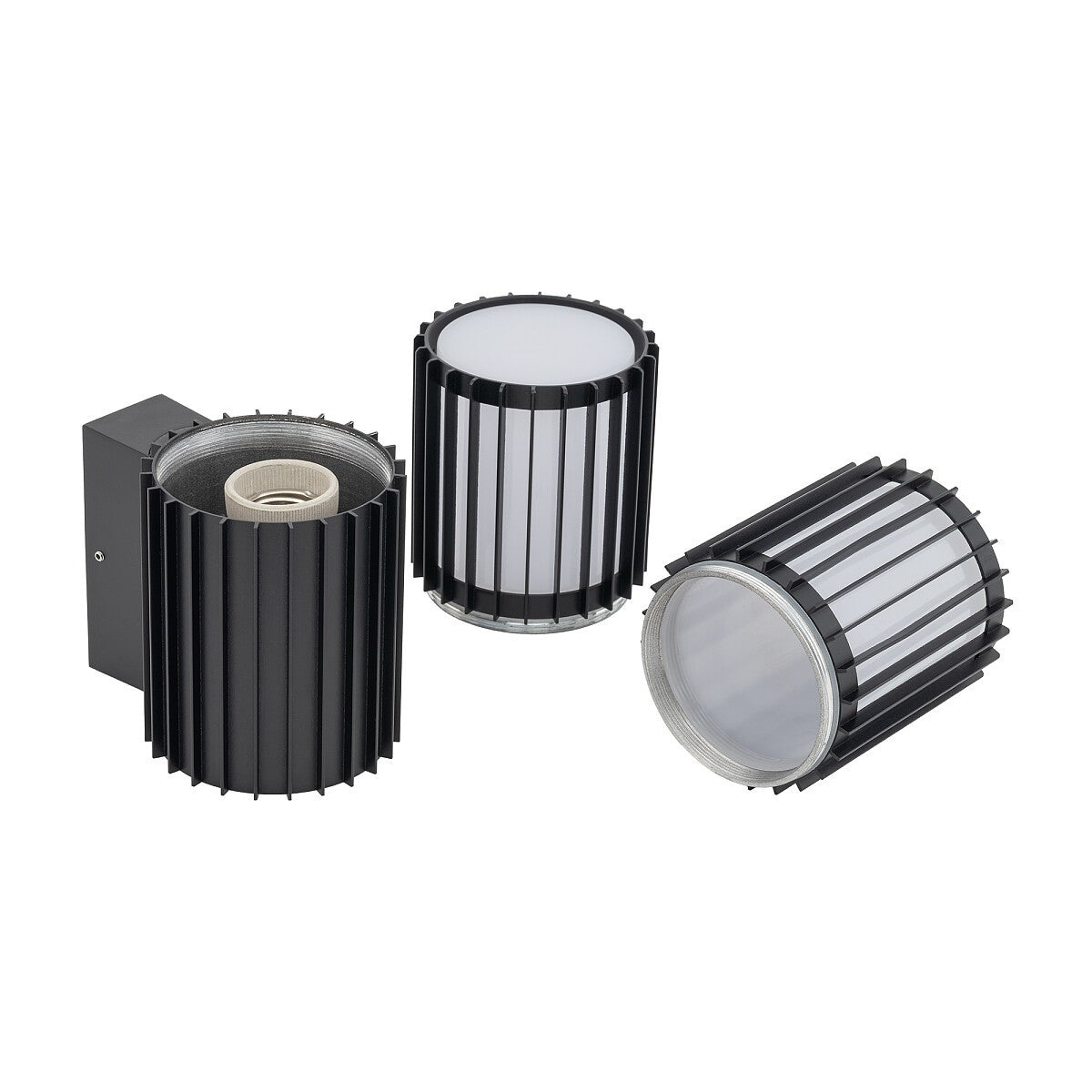 Nowodvorski Lampa ścienna natynkowa SHIRA max 25 only LED 220-230 50/60 IP54 - Aluminium lakierowane - Czarny 11963