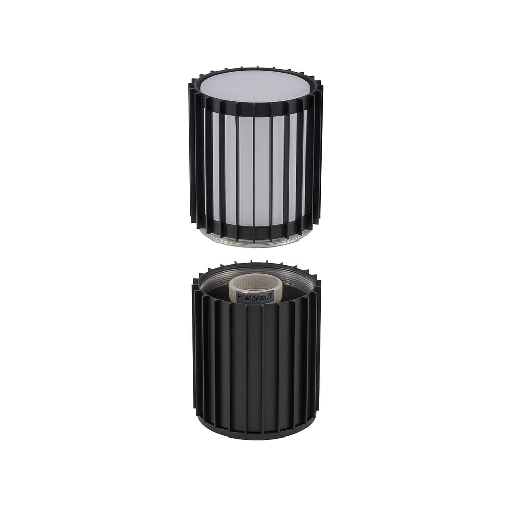 Nowodvorski Plafon SHIRA max 25 only LED 220-230 50/60 IP54 - Aluminium lakierowane - Czarny 11964