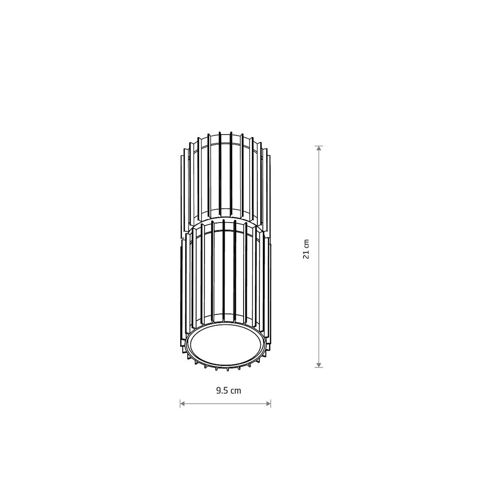 Nowodvorski Plafon SHIRA max 25 only LED 220-230 50/60 IP54 - Aluminium lakierowane - Czarny 11964