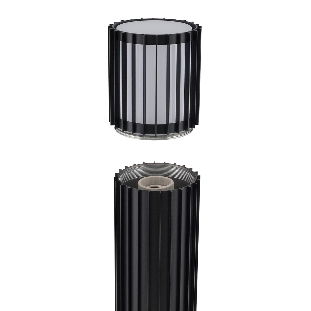 Nowodvorski Lampa stojąca SHIRA max 25 only LED 220-230 50/60 IP54 - Aluminium lakierowane - Czarny 11965