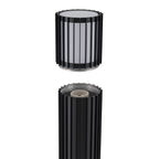 Nowodvorski Lampa stojąca SHIRA max 25 only LED 220-230 50/60 IP54 - Aluminium lakierowane - Czarny 11965