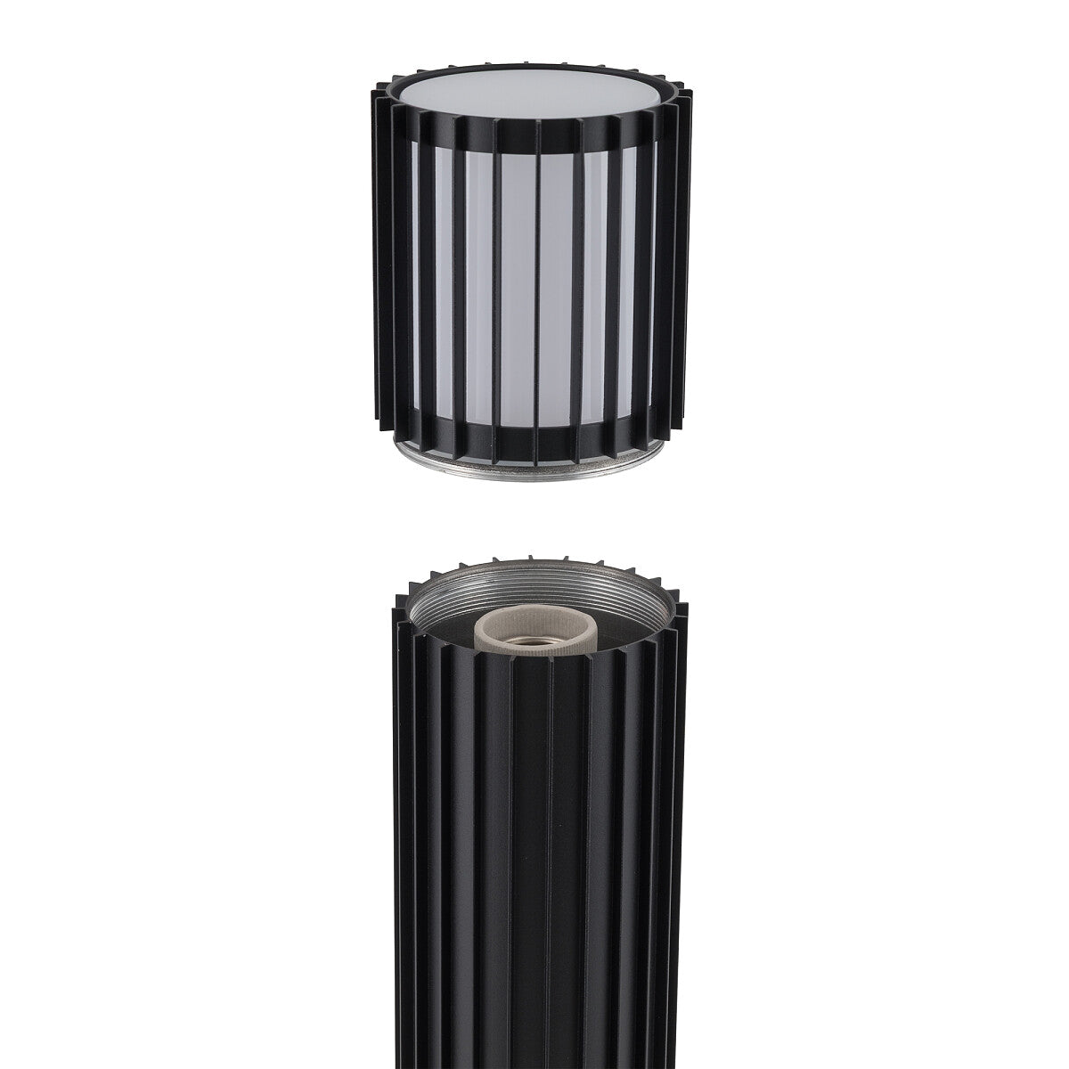 Nowodvorski Lampa stojąca SHIRA max 25 only LED 220-230 50/60 IP54 - Aluminium lakierowane - Czarny 11965