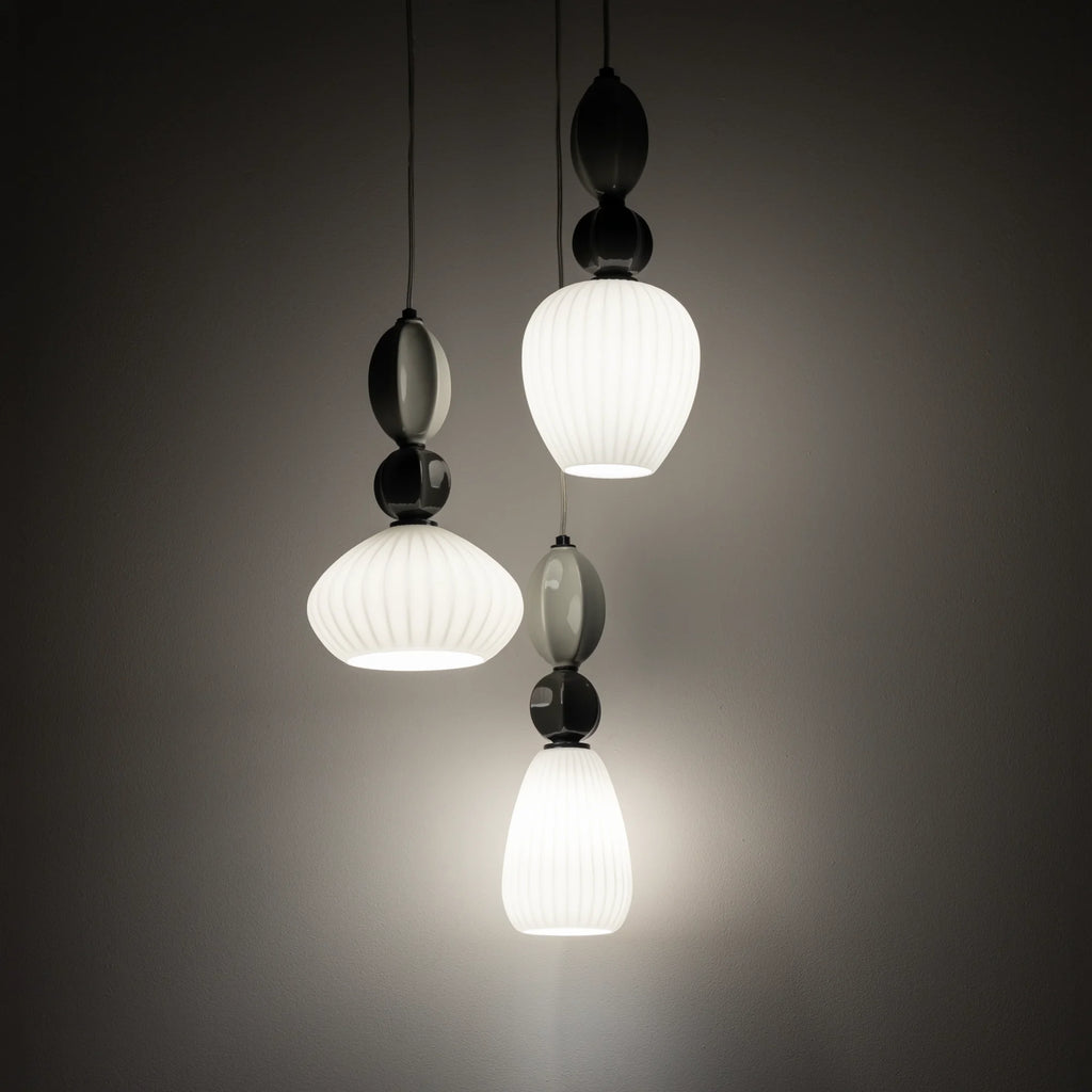 Nowodvorski Lampa wisząca CORALS max 25W 220-230 50/60 - Ceramika - Beżowy 3 punkty świetlne 11975