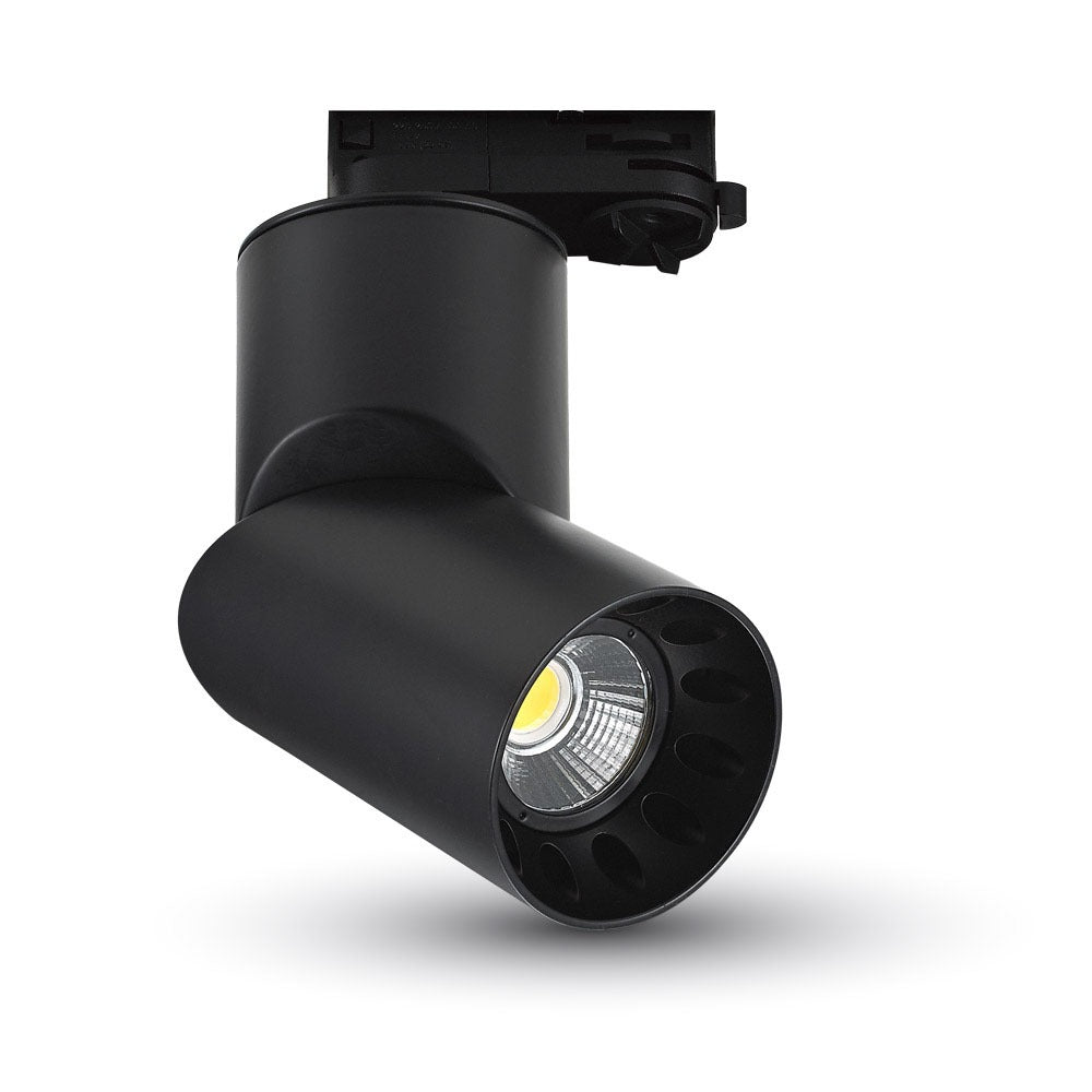 20W LED Tracklight/ Barwa:5000K / Obudowa: Czarna / Okrągły