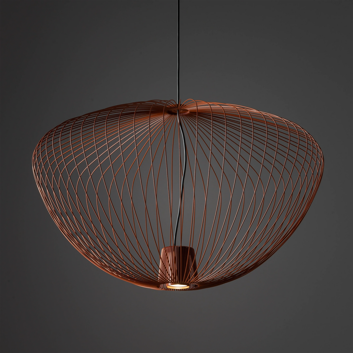 Nowodvorski Klosz / Oprawa CAMELEON PUMPKIN L 12042 - lampa włączona
