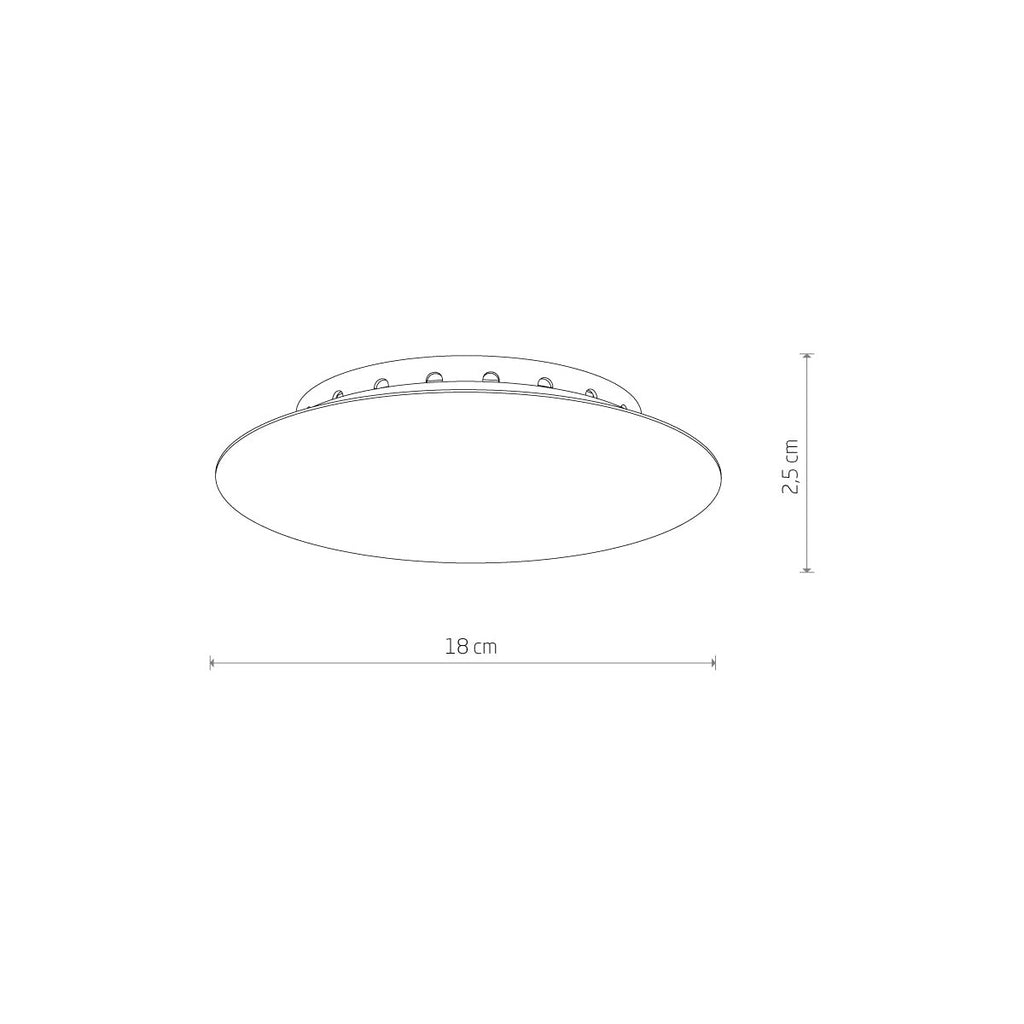 Nowodvorski Puszka CAMELEON CANOPY A MINI 25W only LED 220-230 50/60 - Stal lakierowana - Szczotkowane złoto 12061