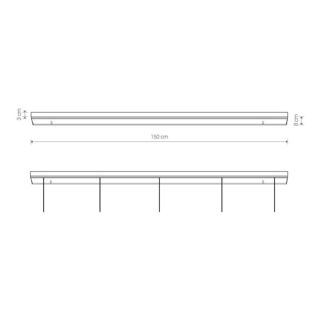 Nowodvorski Puszka CAMELEON CANOPY B 1500 II 25W only LED 220-230 50/60 - Stal lakierowana - Beżowy 12062