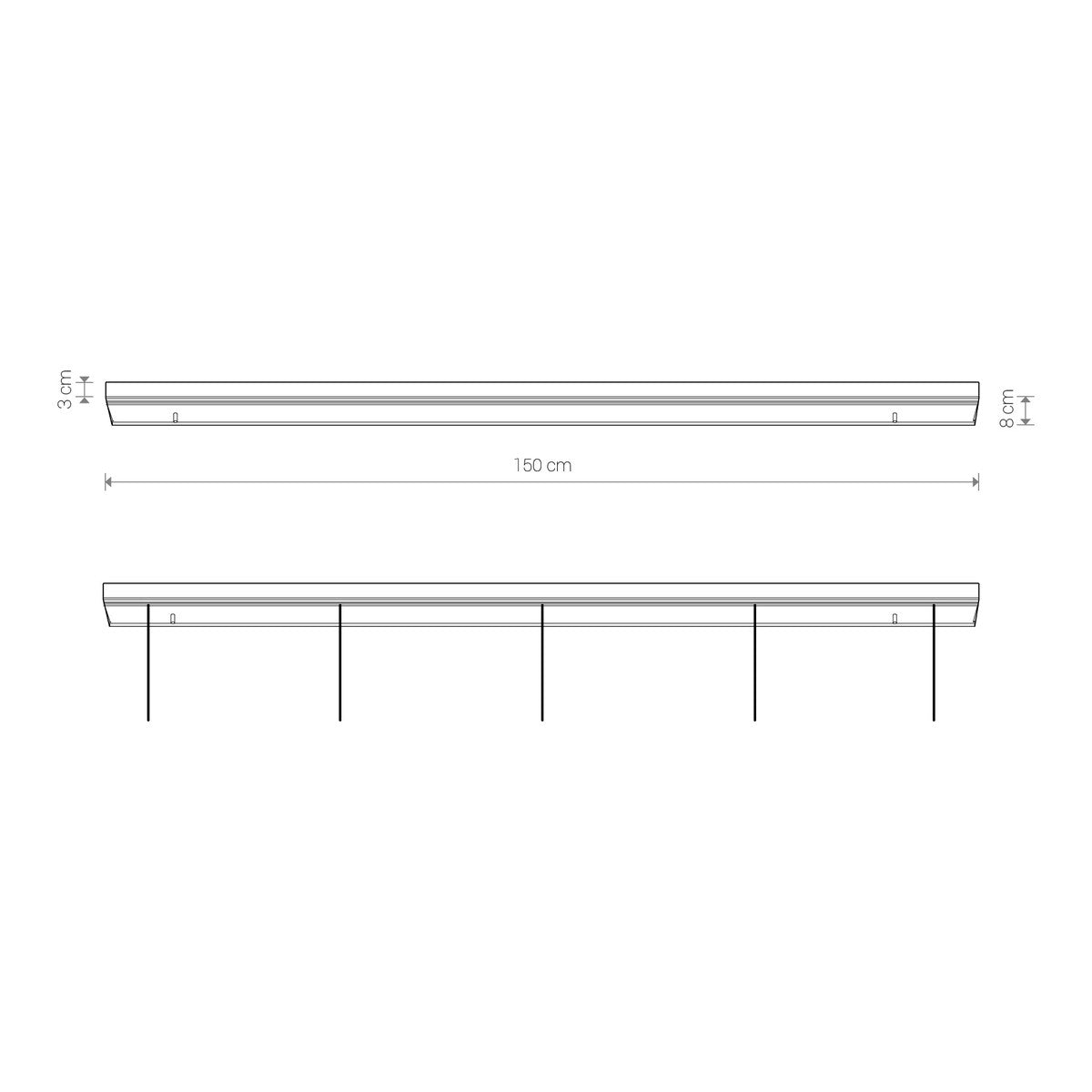 Nowodvorski Puszka CAMELEON CANOPY B 1500 II 25W only LED 220-230 50/60 - Stal lakierowana - Beżowy 12062