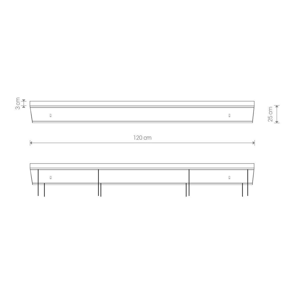 Nowodvorski Puszka CAMELEON CANOPY C 1200 25W only LED 220-230 50/60 - Stal lakierowana - Beżowy 12064