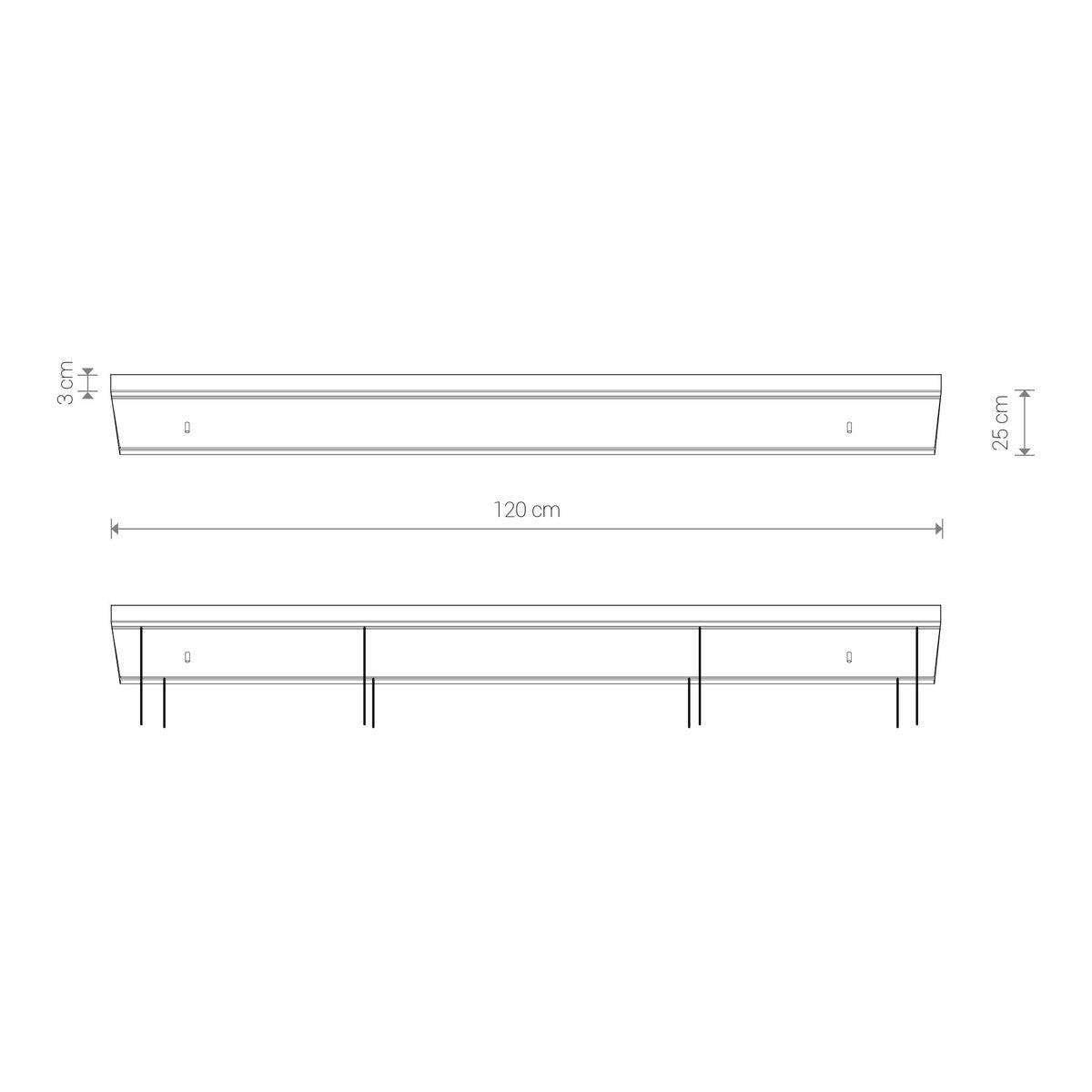 Nowodvorski Puszka CAMELEON CANOPY C 1200 25W only LED 220-230 50/60 - Stal lakierowana - Beżowy 12064