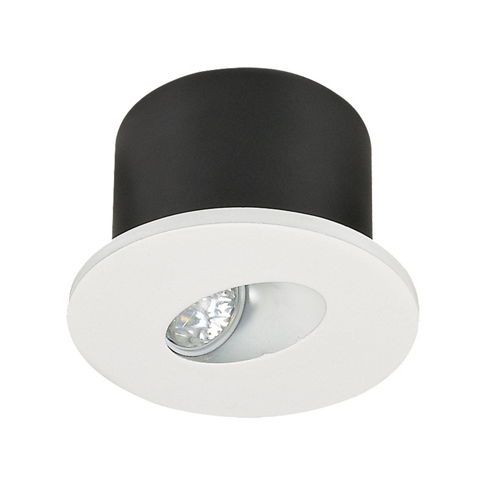 3W Oprawa Schodowa LED / Barwa:3000K / Obudowa: Biała / Okrągły