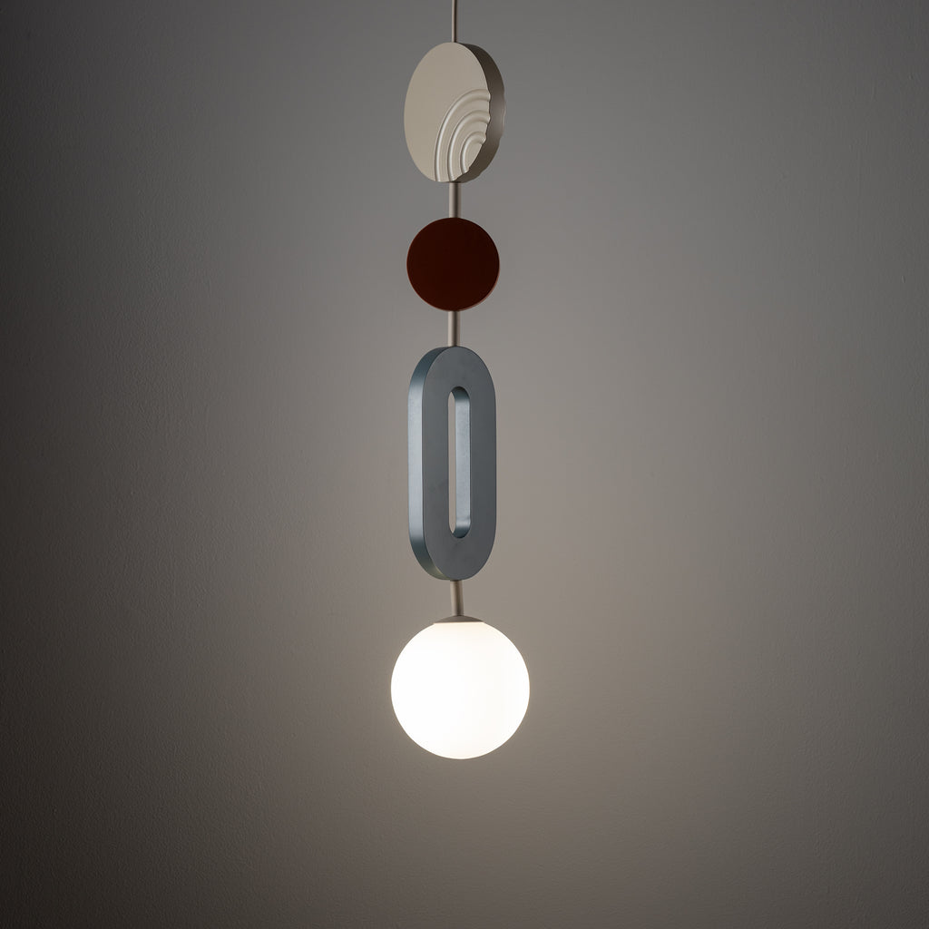 Nowodvorski Klosz / Oprawa CAMELEON DROPS COLOR B - MDF - Szary błękit 12114