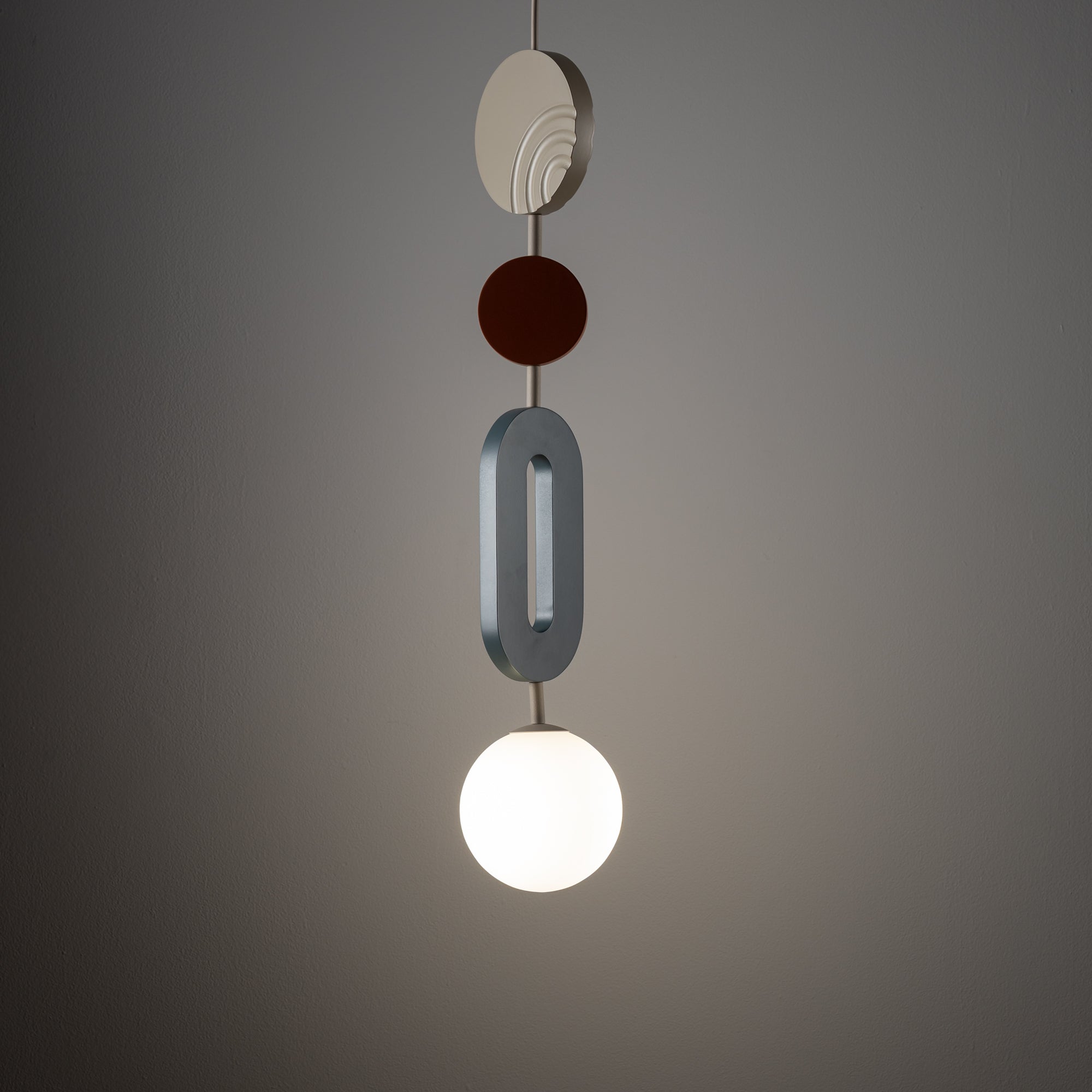 Nowodvorski Klosz / Oprawa CAMELEON DROPS COLOR B - MDF - Szary błękit 12114