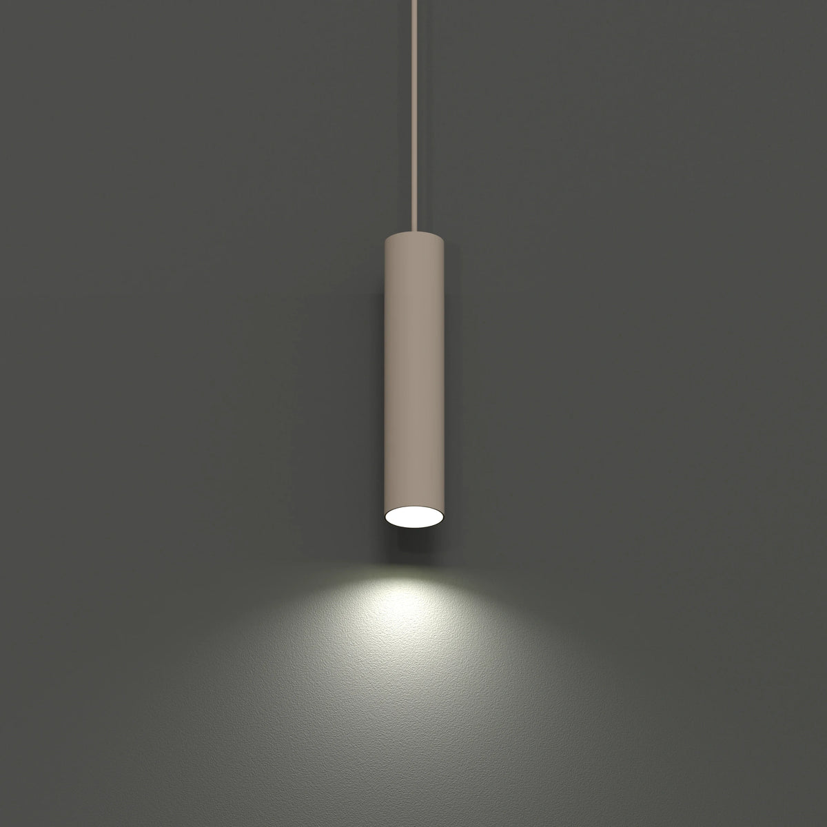 Nowodvorski Klosz / Oprawa CAMELEON EYE M - Stal lakierowana - Beżowy 12126 - lampa włączona