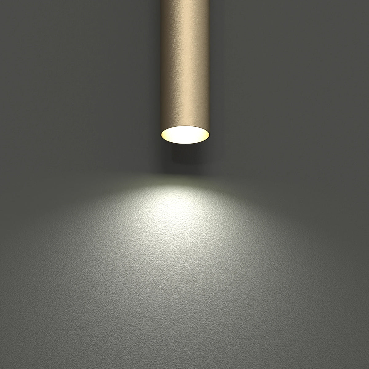 Nowodvorski Klosz / Oprawa CAMELEON LASER 490 - Stal lakierowana - Szczotkowane złoto 12132 - lampa włączona