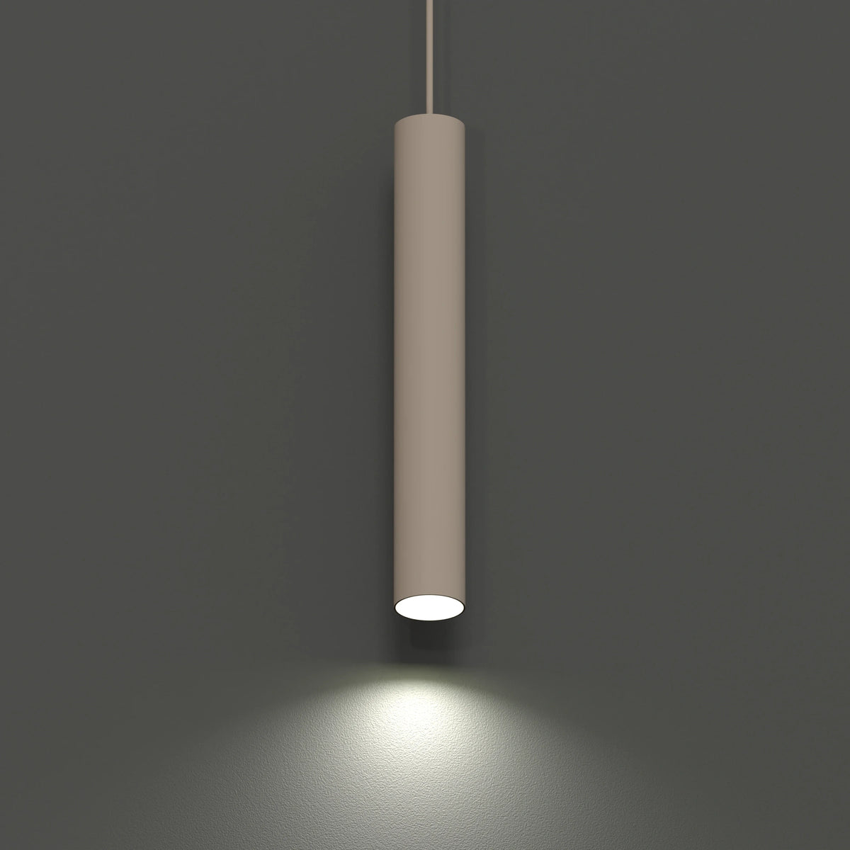 Nowodvorski Klosz / Oprawa CAMELEON FOURTY M - Stal lakierowana - Beżowy 12141 - lampa włączona