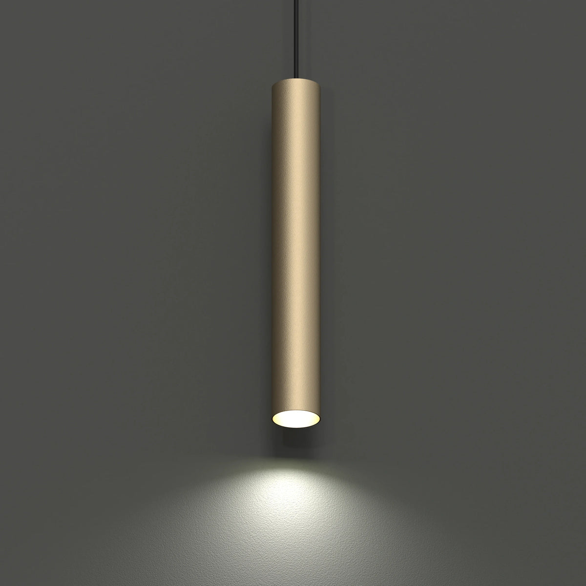 Nowodvorski Klosz / Oprawa CAMELEON FOURTY M - Stal lakierowana - Szczotkowane złoto 12142 - lampa włączona