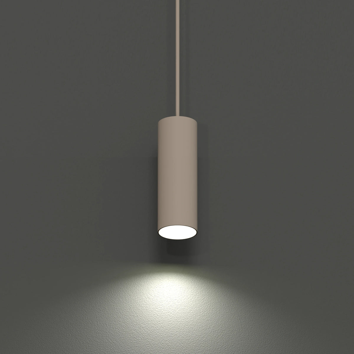 Nowodvorski Klosz / Oprawa CAMELEON FOURTY S - Stal lakierowana - Beżowy 12145 - lampa włączona