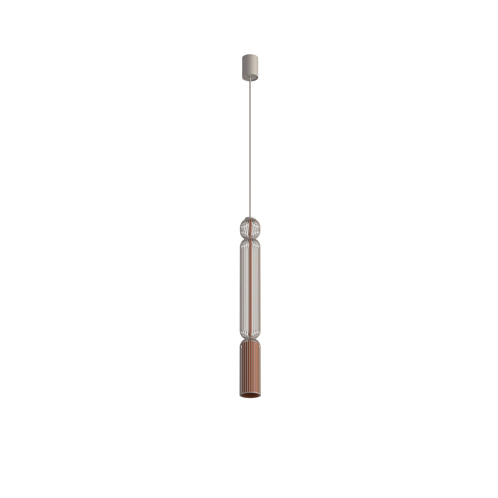 Nowodvorski Lampa wisząca SINGLES A 10W only LED 220-230 50/60 - Stal lakierowana - Beżowy 12193