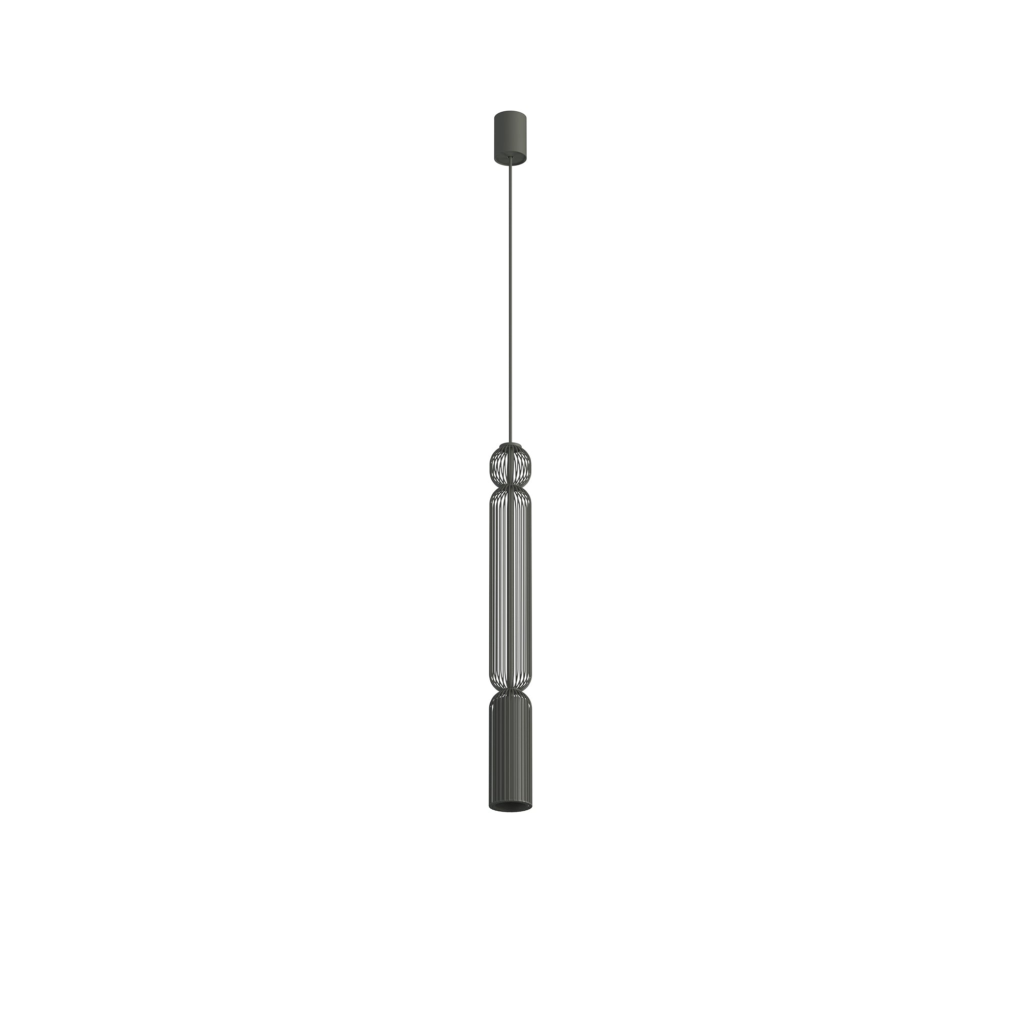 Nowodvorski Lampa wisząca SINGLES A 10W only LED 220-230 50/60 - Stal lakierowana - Jedwabisty grafit 12195