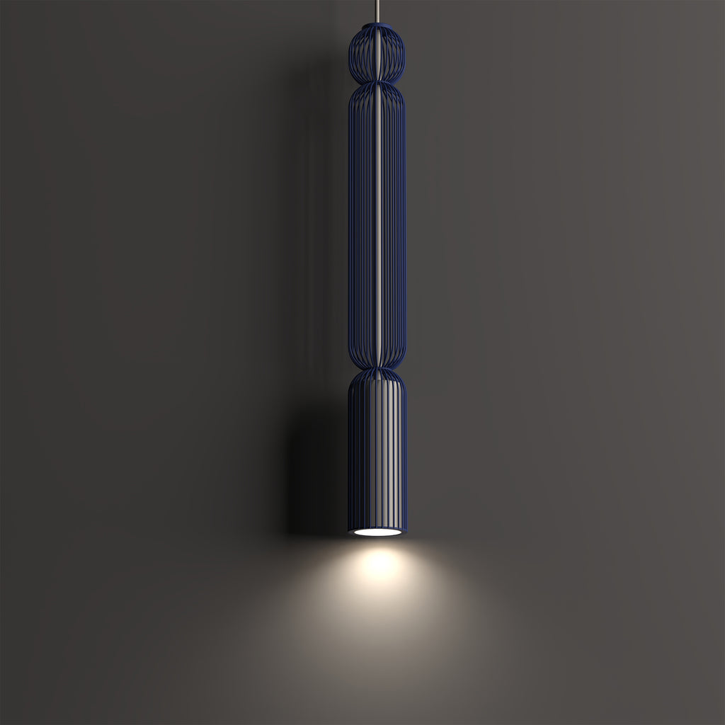 Nowodvorski Lampa wisząca SINGLES A 10W only LED 220-230 50/60 - Stal lakierowana - Granatowy 12196