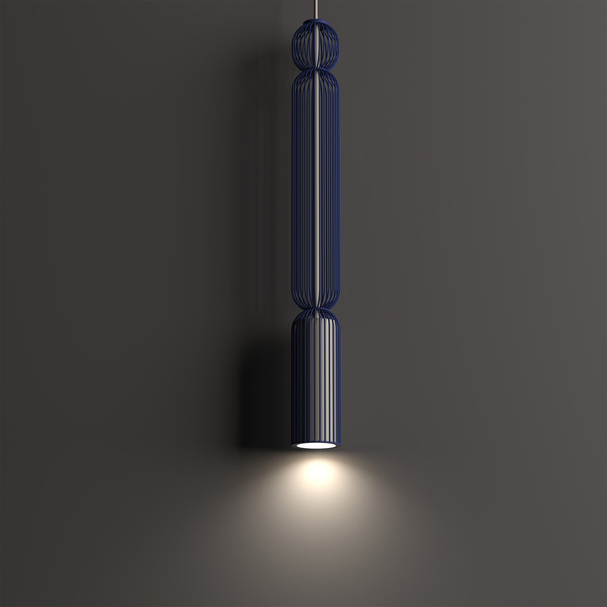 Nowodvorski Lampa wisząca SINGLES A 10W only LED 220-230 50/60 - Stal lakierowana - Granatowy 12196