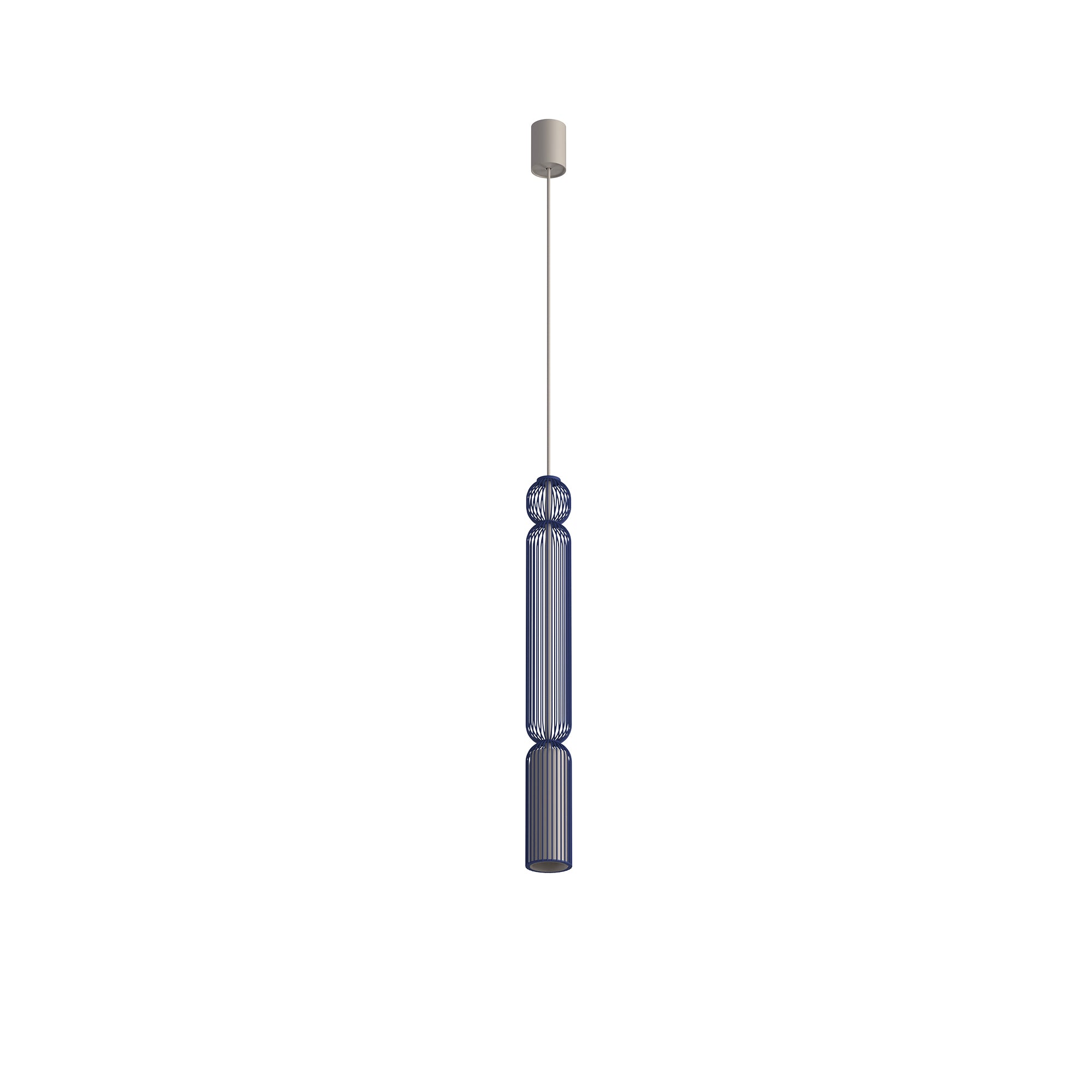 Nowodvorski Lampa wisząca SINGLES A 10W only LED 220-230 50/60 - Stal lakierowana - Granatowy 12196