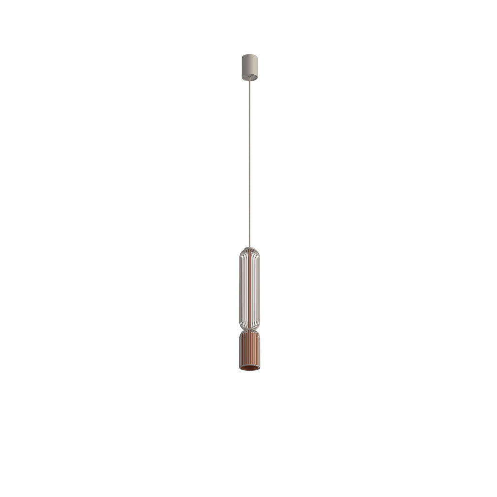 Nowodvorski Lampa wisząca SINGLES B 10W only LED 220-230 50/60 - Stal lakierowana - Beżowy 12198