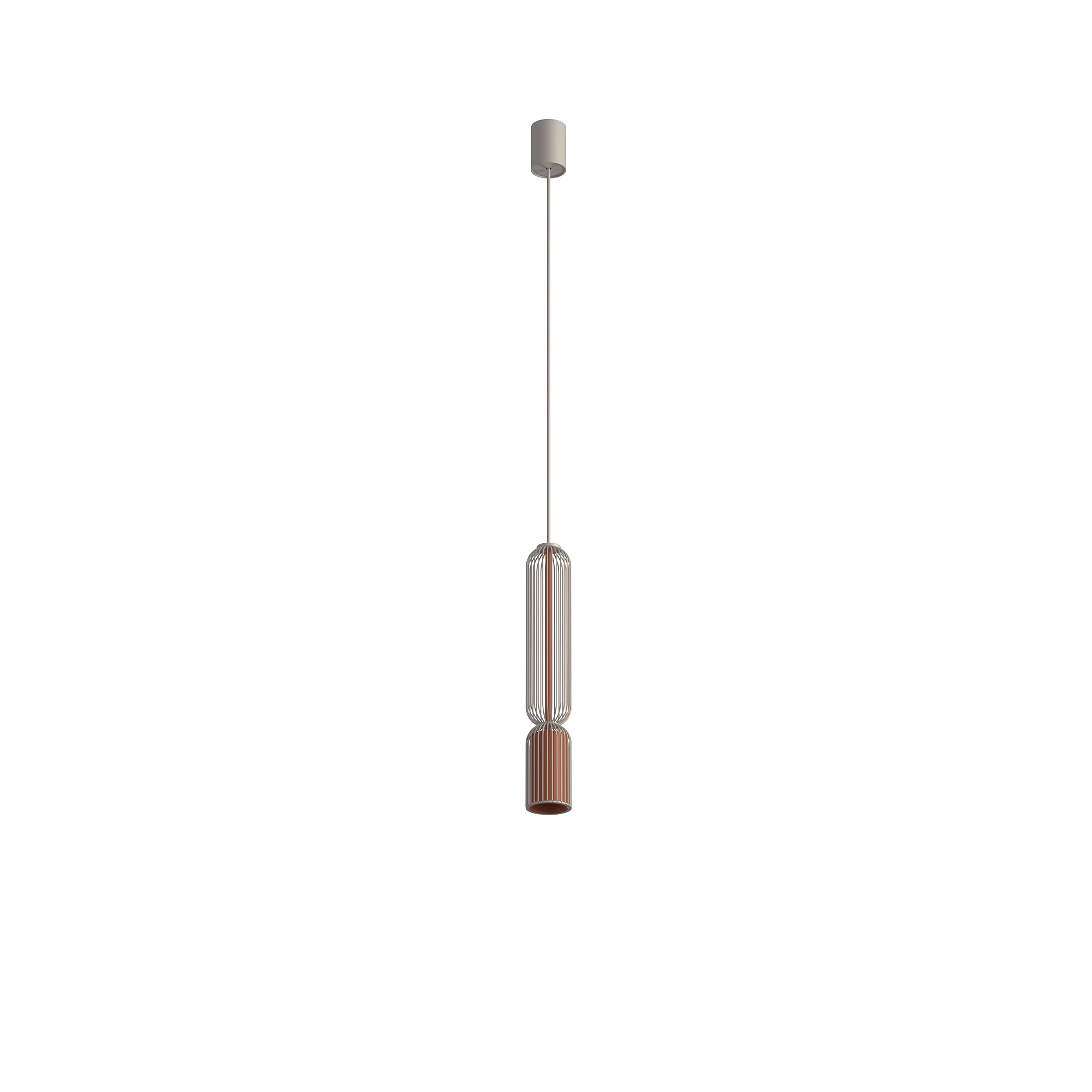 Nowodvorski Lampa wisząca SINGLES B 10W only LED 220-230 50/60 - Stal lakierowana - Beżowy 12198