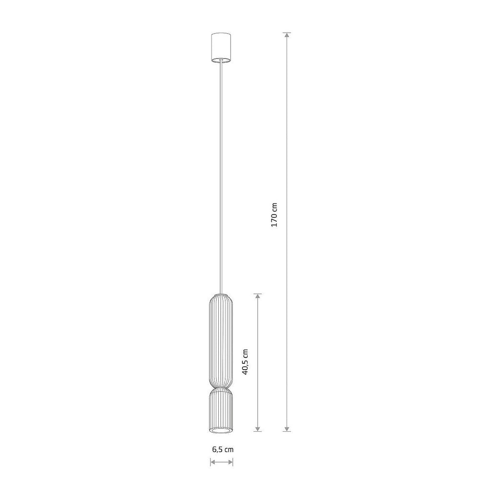 Nowodvorski Lampa wisząca SINGLES B 10W only LED 220-230 50/60 - Stal lakierowana - Jedwabisty grafit 12201