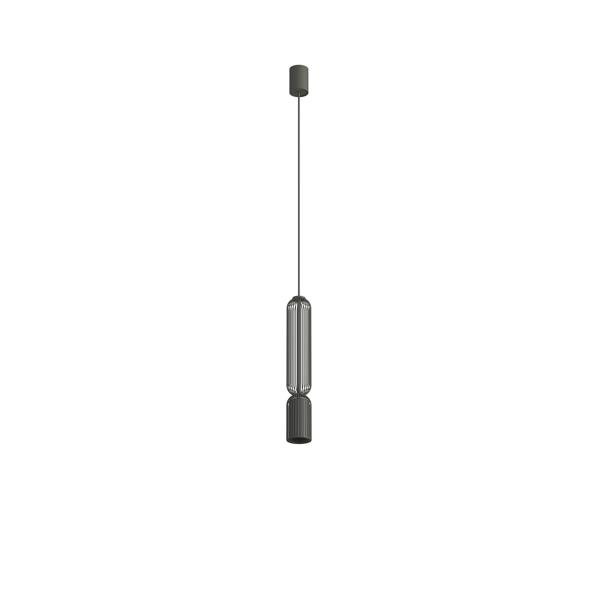 Nowodvorski Lampa wisząca SINGLES B 10W only LED 220-230 50/60 - Stal lakierowana - Jedwabisty grafit 12201