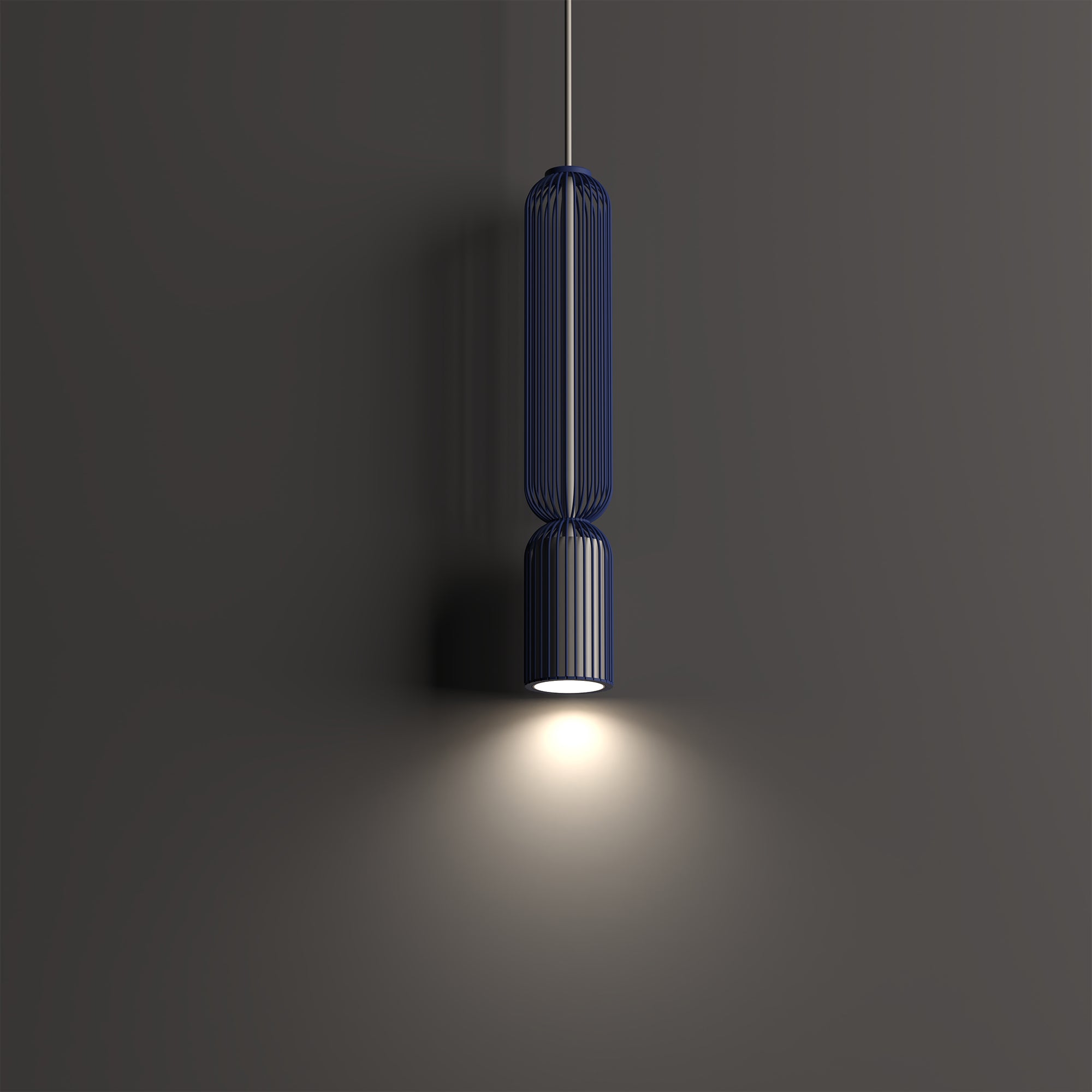 Nowodvorski Lampa wisząca SINGLES B 10W only LED 220-230 50/60 - Stal lakierowana - Granatowy 12202
