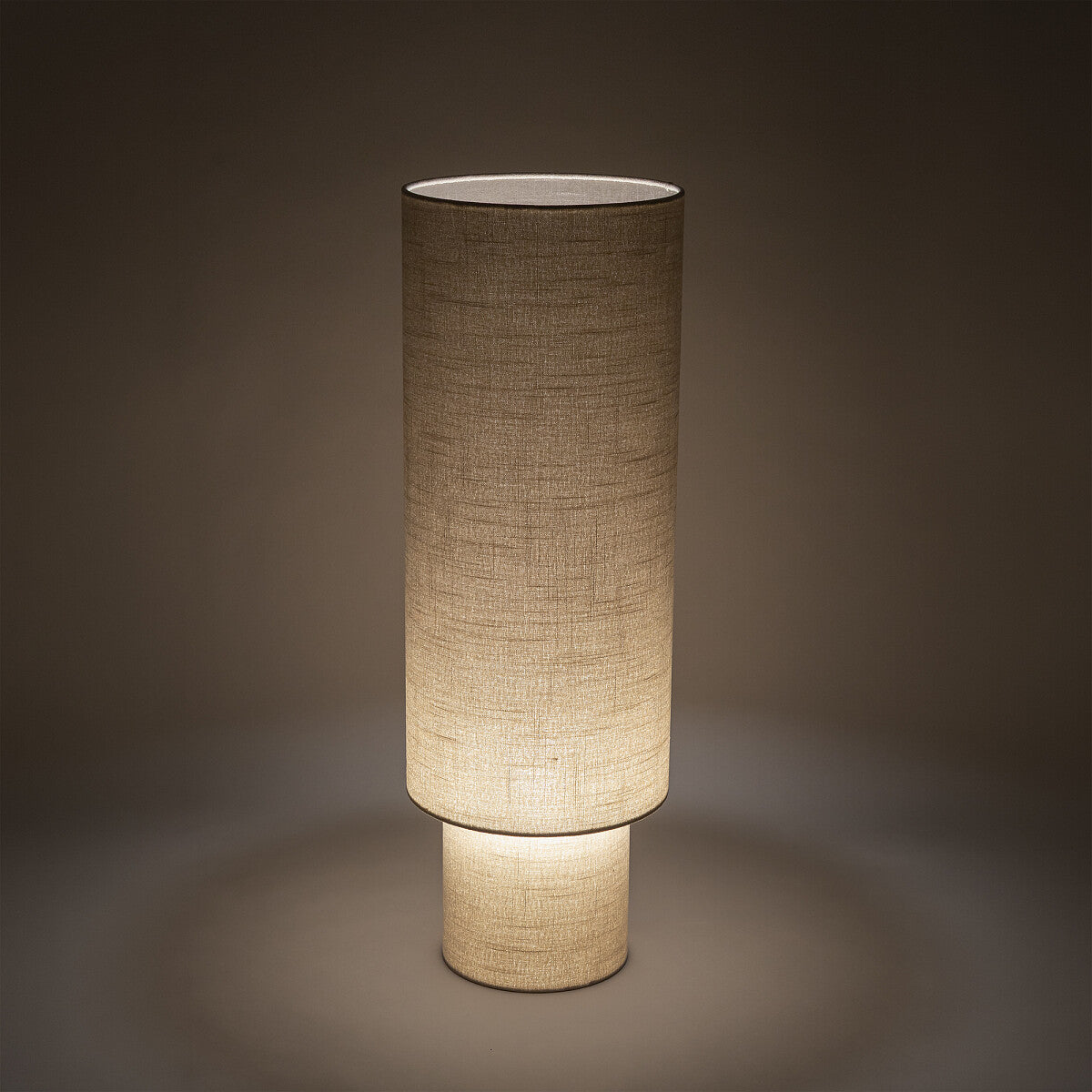 Nowodvorski Lampa podłogowa SANTANA 25W only LED 220-230 50/60 Hz - Tkanina - Kremowy 12203 - lampa włączona
