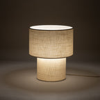 Nowodvorski Lampa stołowa SANTANA B 25W only LED 220-230 50/60 Hz - Tkanina - Kremowy 12205