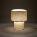 Nowodvorski Lampa stołowa SANTANA B 25W only LED 220-230 50/60 Hz - Tkanina - Kremowy 12205