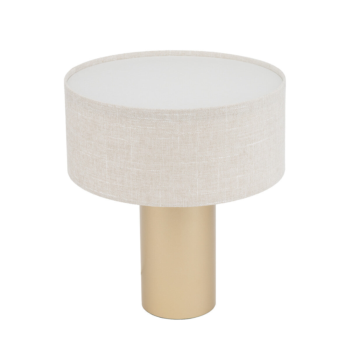 Nowodvorski Lampa stołowa SANTANA C 25W only LED 220-230 50/60 Hz - Tkanina - Kremowy 12206
